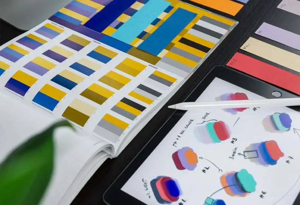 Colour palette for a brand identity